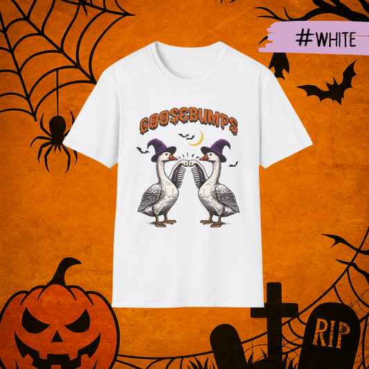 Funny Goose Bumps Halloween Tshirt, Retro Goose Pumps Shirt, Best Girly Halloween Gift, Trendy Halloween Gift.