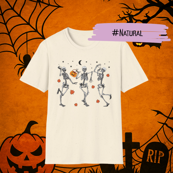 Cute dancing skeletons Halloween shirt, girly spooky season gift idea